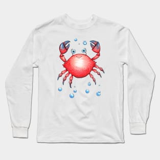 Adorable Crab Long Sleeve T-Shirt